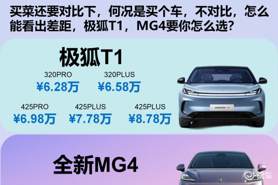 极狐T1正式上市 6.28万起售 空间越级挑战星愿