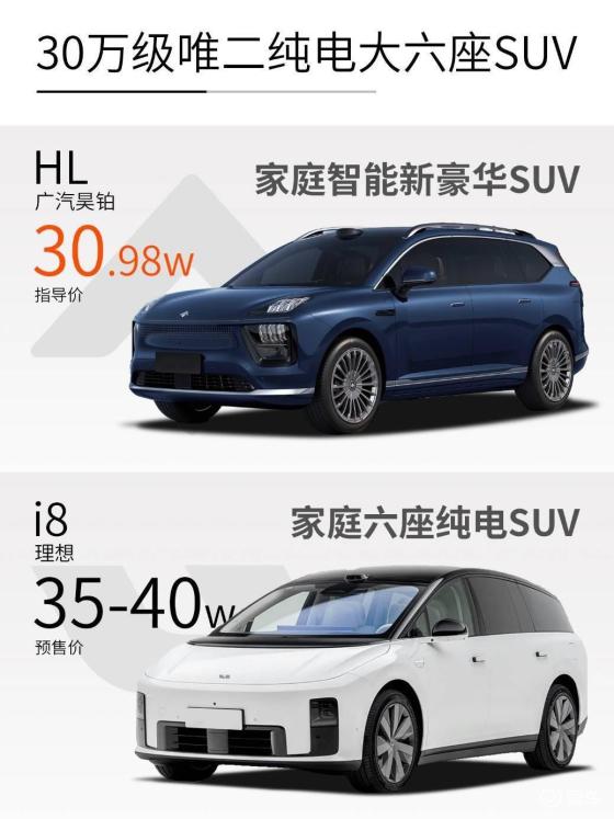 昊铂HL与理想i2：30万级纯电大六座，谁更适合全家出行