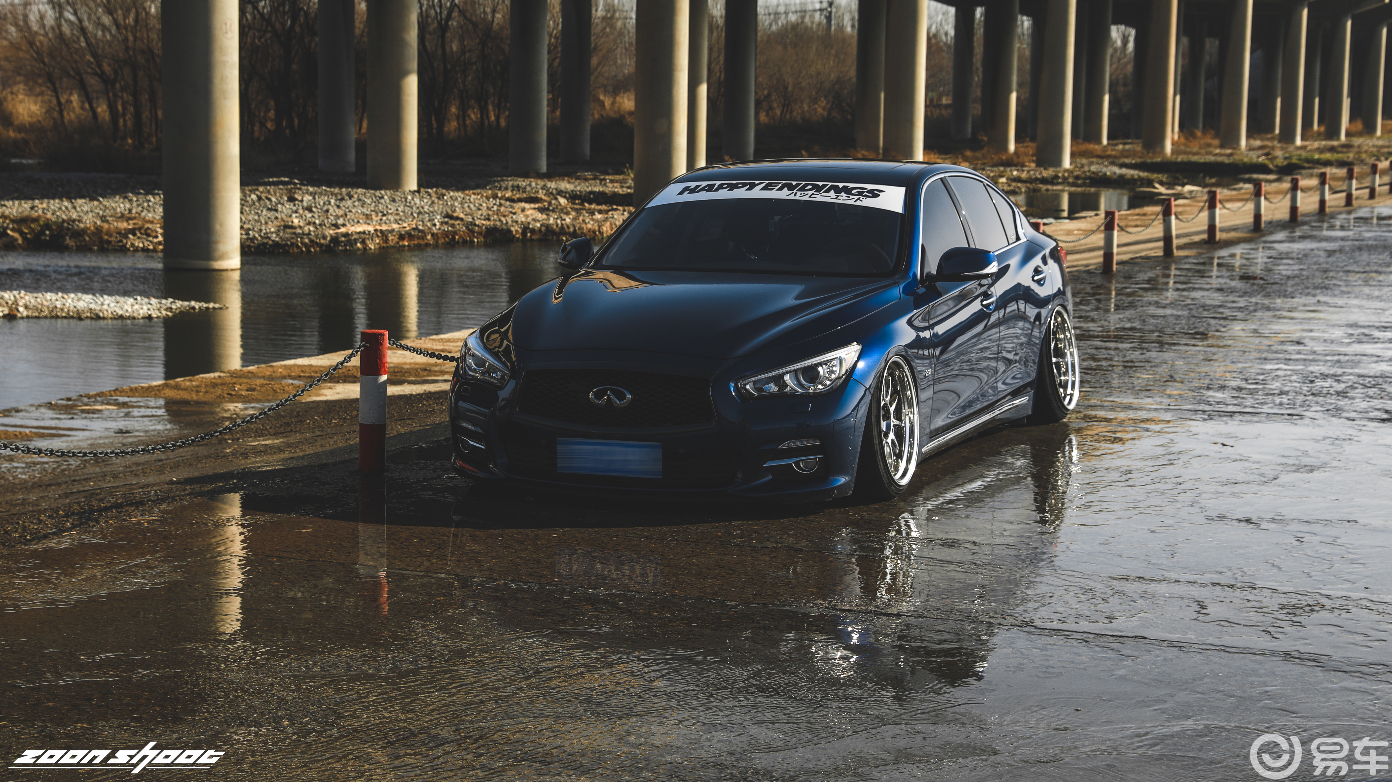 轻改英菲尼迪q50l,气动低趴给人不一样的视觉感受.