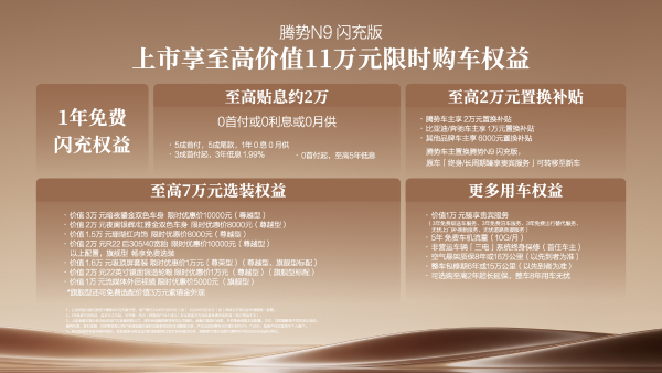 腾势N9闪充版上市，重新定义豪华旗舰SUV新标杆