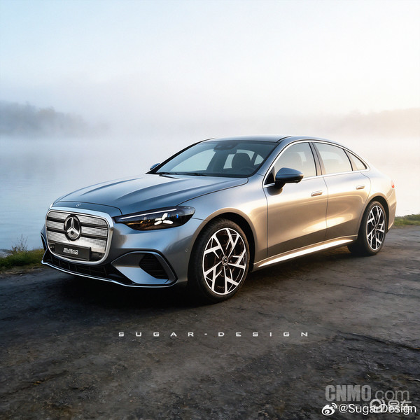 全新奔驰纯电C级伪装车现身 续航瞄准800km 今夏上市