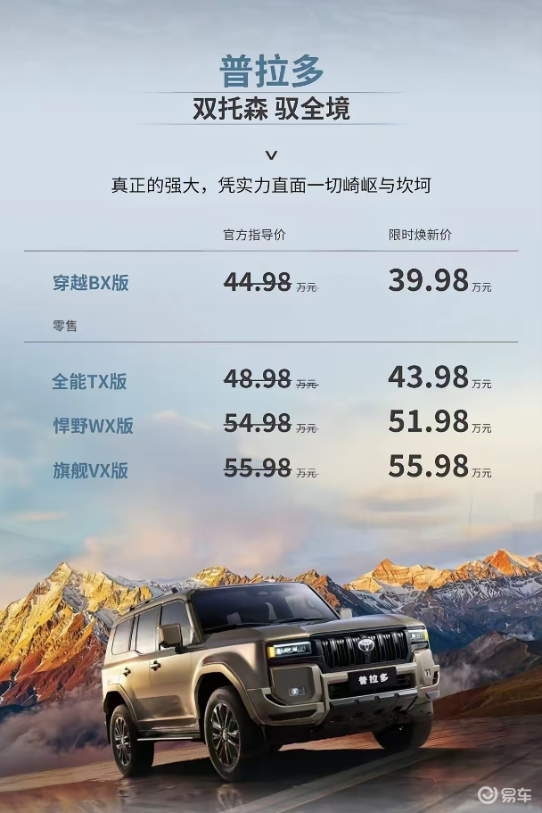 一个时代的回调：普拉多限时官降，是国产越野车的胜利注脚