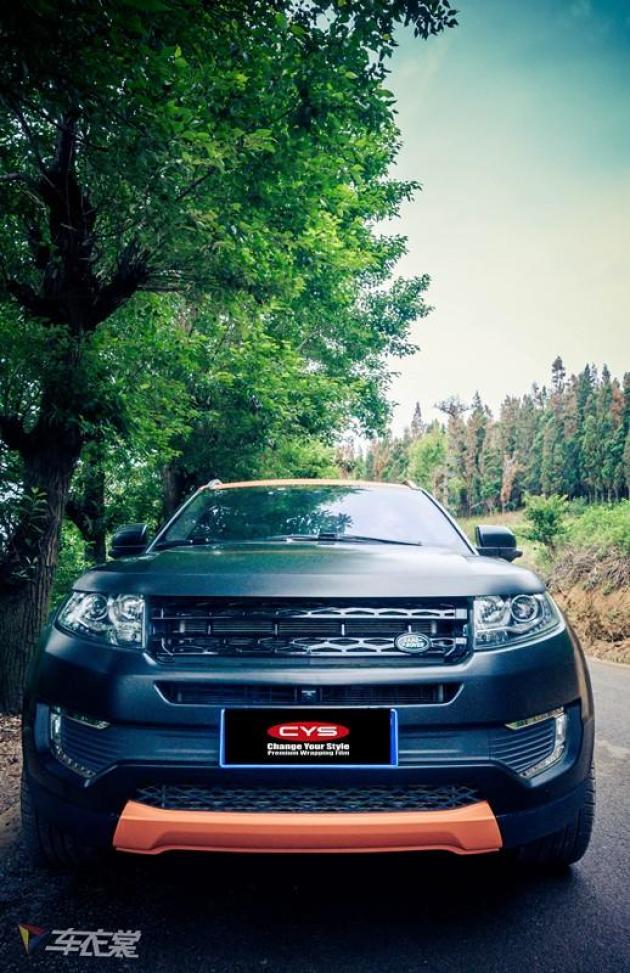 视觉享受 陆风x7绸缎黑车身改色贴膜