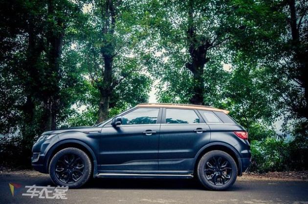 视觉享受 陆风x7绸缎黑车身改色贴膜