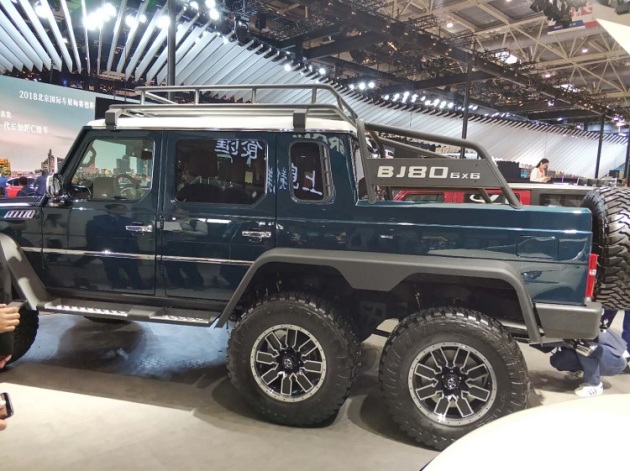 2018北京车展丨bj80 6×6 皮卡版亮相