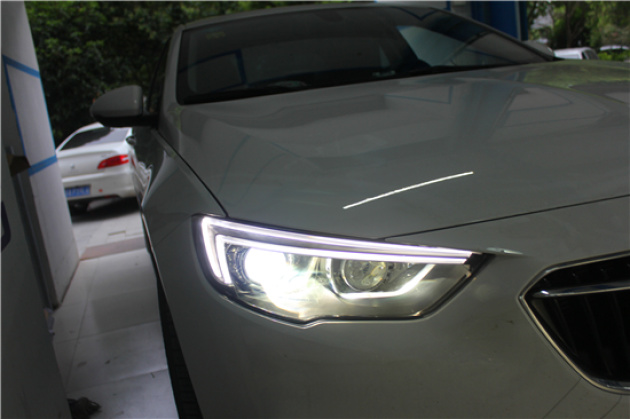 全新君威卤素灯改装升级led大灯南京蓝精灵改灯