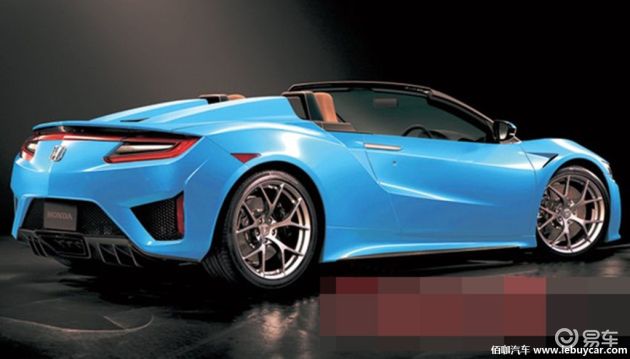 讴歌nsx敞篷版渲染图篷顶开合方式是否投入量产一切成谜