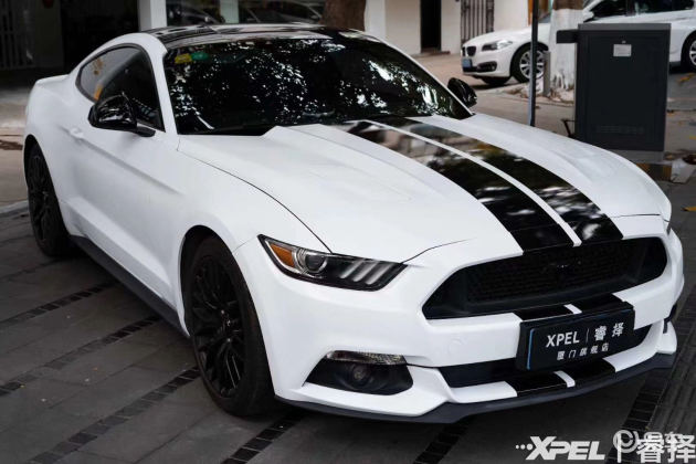 野马装贴艾利陶瓷白亮黑拉花改色膜