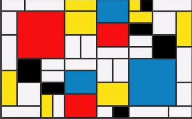 皮特·蒙德里安经典作品《红黄蓝黑》(图片来源于网络)新车内饰采用了