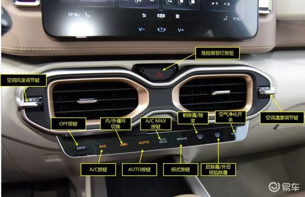 空调去除车窗雾气