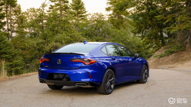 讴歌tlx格栅-黑色-车尾-易车