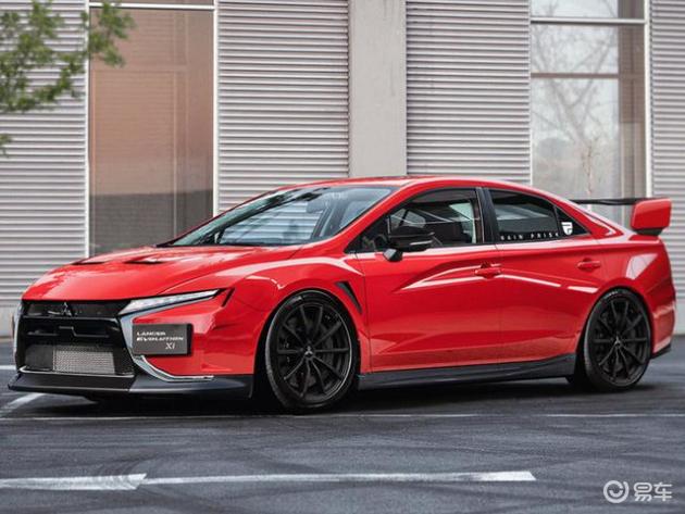 三菱evo曝光 搭2 0t引擎 外观酷似日产gt R 易车