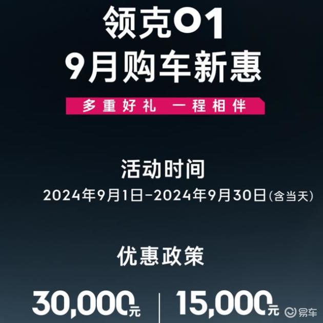 领克发力了，宣布领克01优惠3万元，能否提升销量？