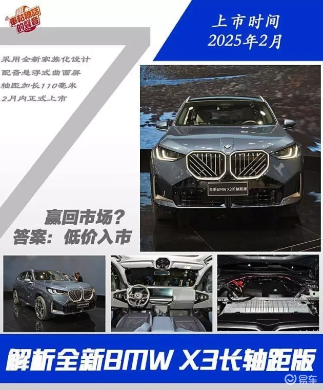 新年新选择：BMW X3长轴距版，低价入市抢市场
