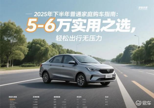 2025年家庭购车轻负担,5-6万优选,出行无忧乐享生活_易车