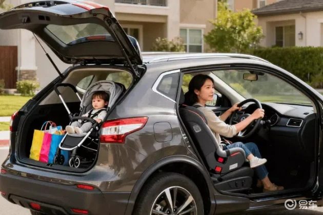 逍客适女性车主,实用车,通勤带娃,易停车