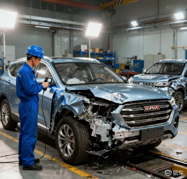 哈弗H6 VS 长安CS75：碰撞测试下钢骨较量