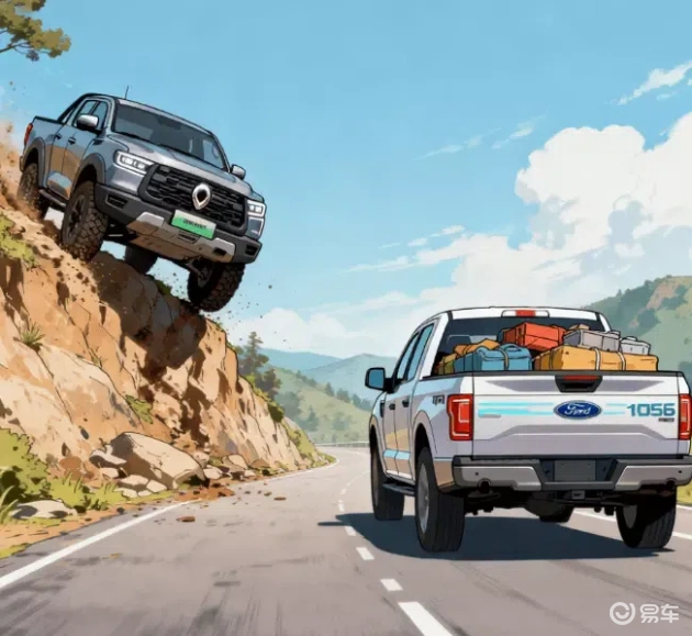 长城炮新能源&福特闪电：皮卡迷实测越野与载重