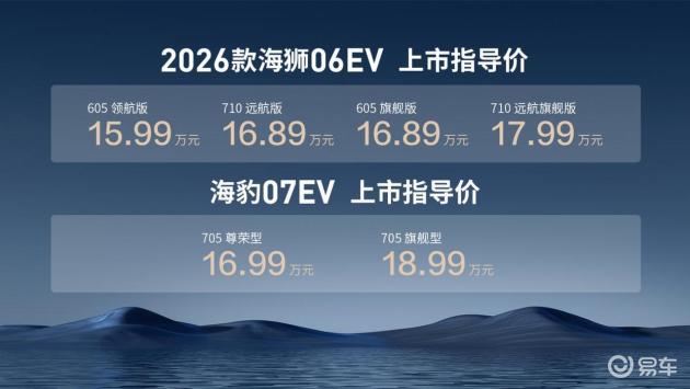 比亚迪海洋网新车型发布：海狮06EV、海豹07EV上市，海豹08首秀