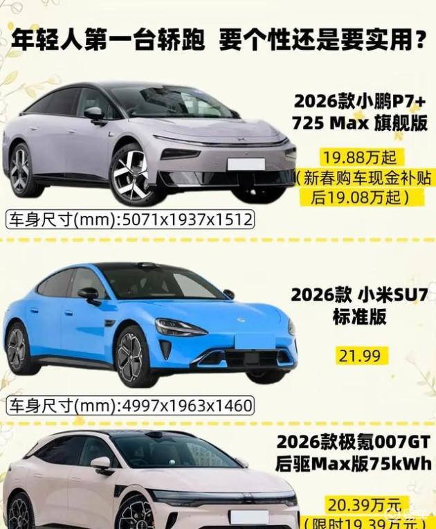 预算20万：三款热门新能源车，家用与个性如何选择？