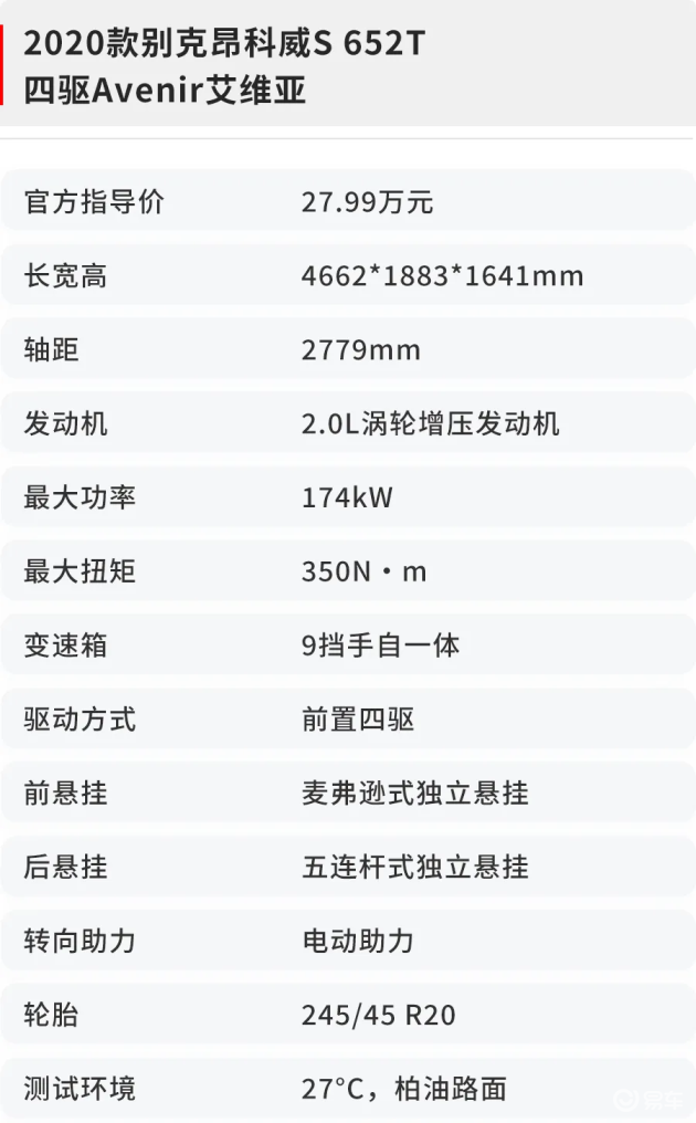 别克avista配置参数图片