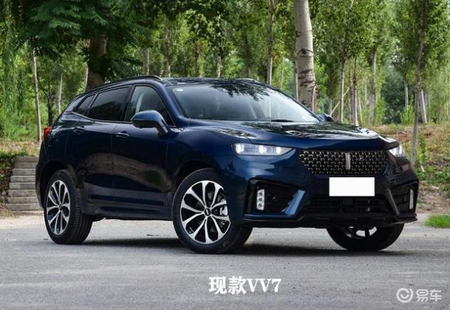 全新weyvv7实车谍照曝光换装了全新风格的前脸