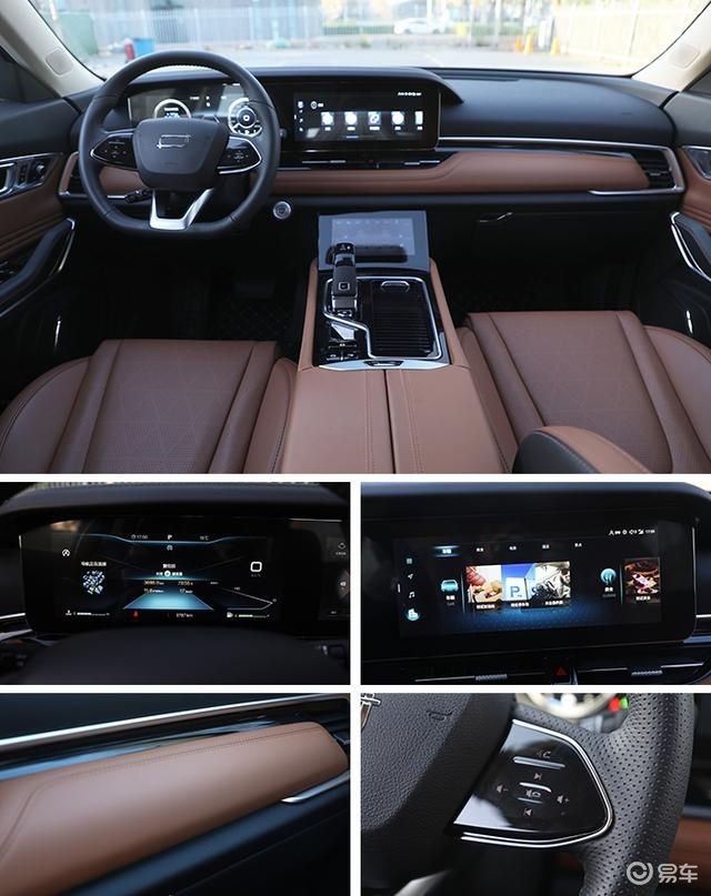 一汽奔腾t99的内饰氛围也没有拉垮,将科技感与简洁设计进行了完美融合