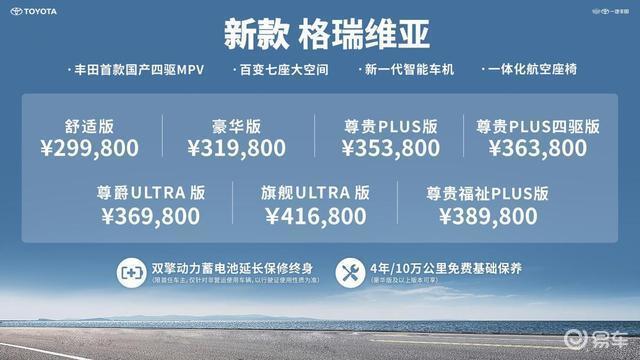 增加四驱版本 新款格瑞维亚上市入门价不到30万元！