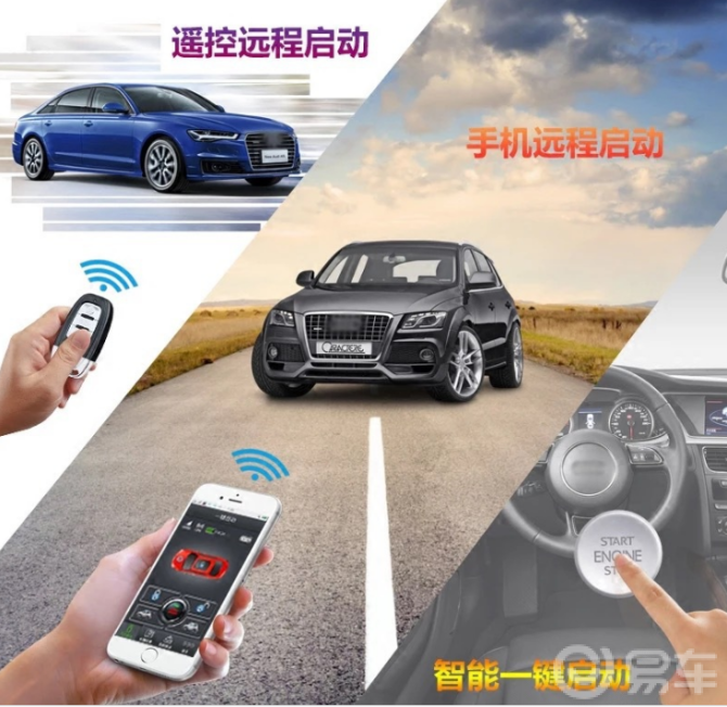 手机智能控制汽车无钥匙进入一键启动远程启动系统的原理是什么