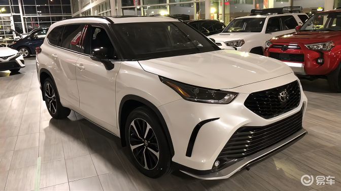 2021款丰田汉兰达xse版登场,实车太帅气了!
