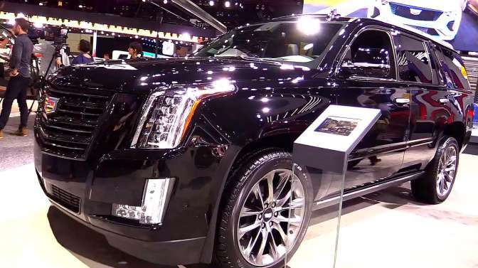 车展现场,实拍2020款凯迪拉克凯雷德platinum,这颜值太霸气了!