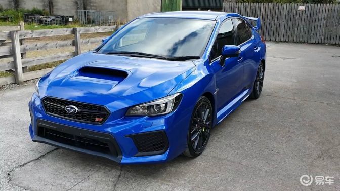 打动我的不单单是性能还有这颜值,实拍蓝色斯巴鲁wrxsti