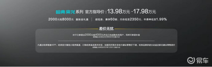 Four-wheel drive experience two-wheel drive price Haval Xiaolong series for sale starting from 139,800