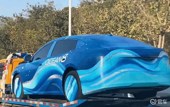 海洋网旗舰来了！比亚迪海洋8系谍照曝光