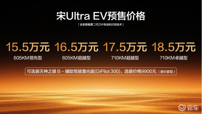 710km续航与闪充加持 宋Ultra EV开启预售