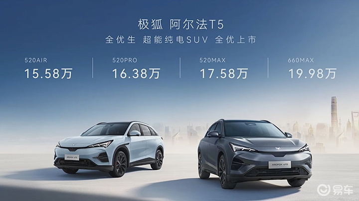 15.58万就能买纯电中型SUV？极狐阿尔法T5了解一下