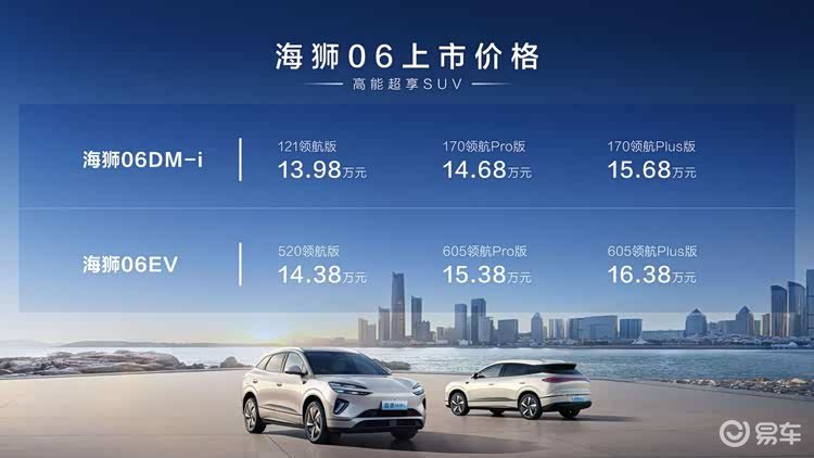 产品力均衡，售价厚道，权益有诚意，比亚迪海狮06正式上市