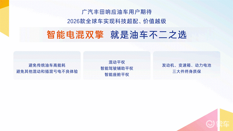 2026款丰田全球车上市！8155+TSS+舒适配置下放