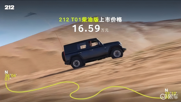 16.59万！212 T01柴油版上市