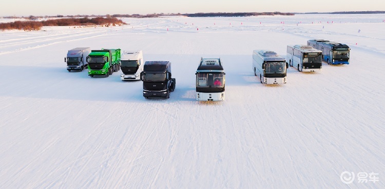 商用车跑冰雪测试？比亚迪电动大巴挑战-36.4℃极限低温