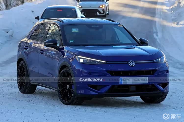 全新大众T-Roc R无伪装谍照,MQB Evo平台加持