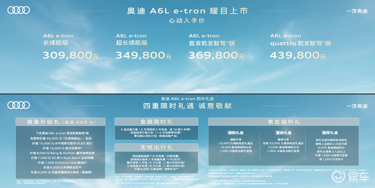 A6L e-tron上市，一汽奥迪智电转型提速