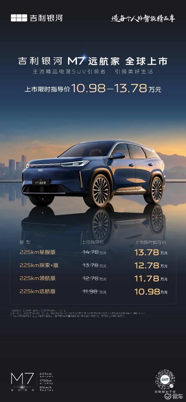 一口气降3万，但吉利银河M7不是来卷价格的