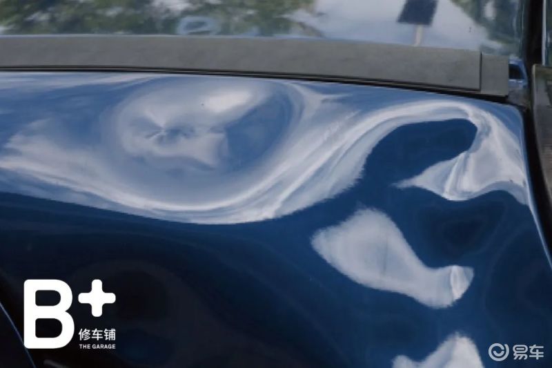 汽车凹痕无损修复,不破坏原车漆就能复原凹陷_易车