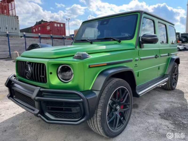 22款加版奔驰G63 AMG 哑光魔焰绿/黑绿双拼_易车