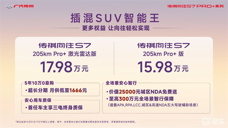 传祺向往S7 Pro+系列上市，《向往的生活》同日开播