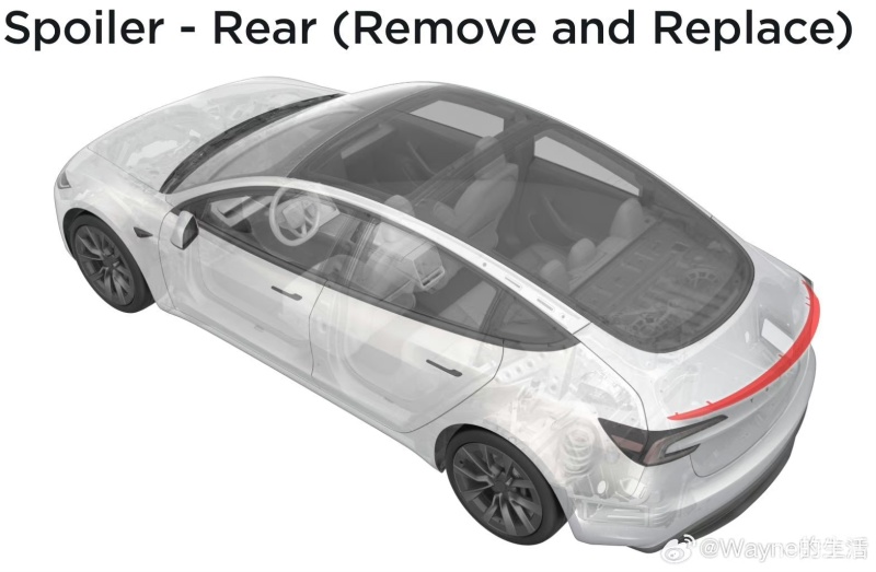 新款特斯拉Model 3高性能版用户手册曝光 配有全新尾标_易车
