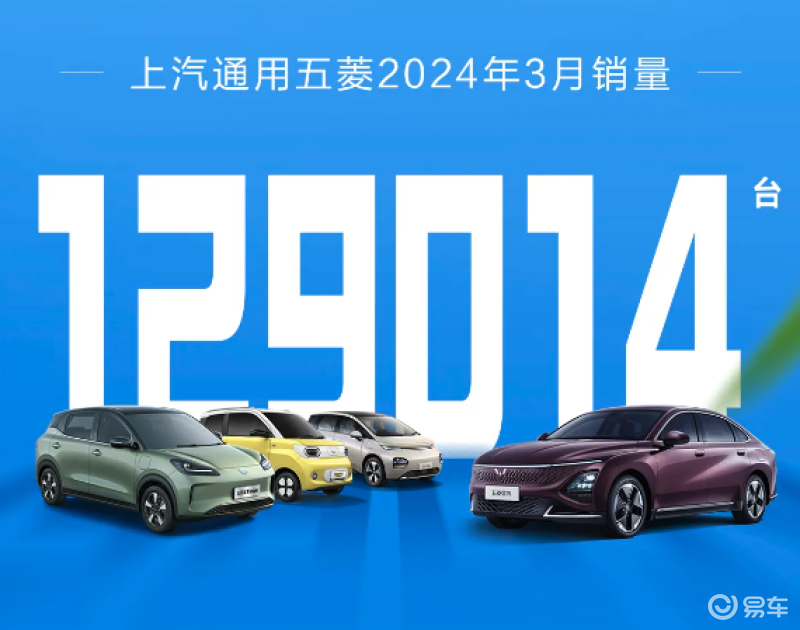 上汽通用五菱3月份销售129014辆 同比增长17.1%_汽车