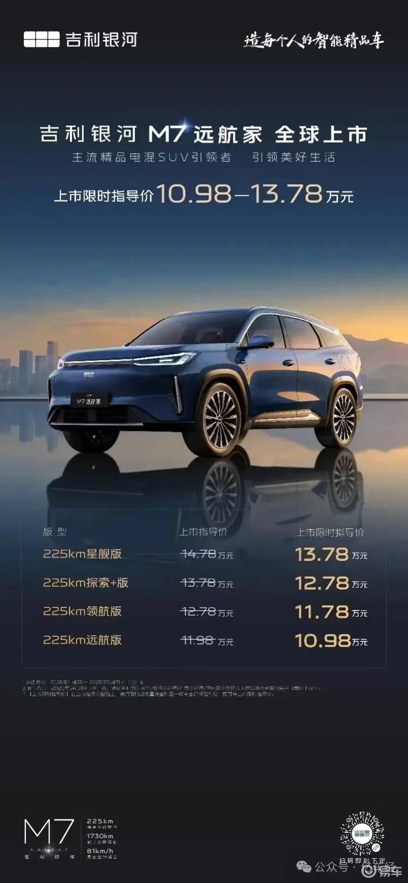 吉利银河M7远航家上市