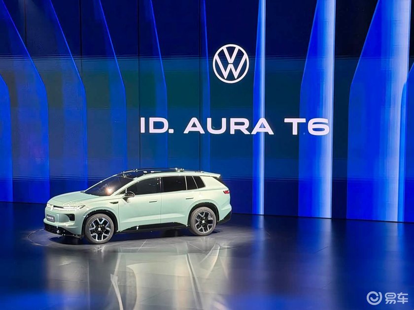 大众ID. AURA T6长这样？全新分体大灯+封闭格栅